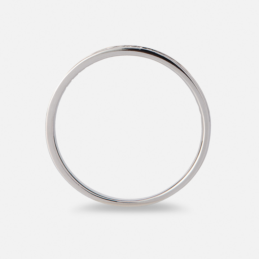 Alliansring 18k vitguld med 0,15 ct labbodlade diamanter - 19