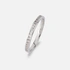 Alliansring 18k vitguld med 0,2 ct labbodlade diamanter - 18