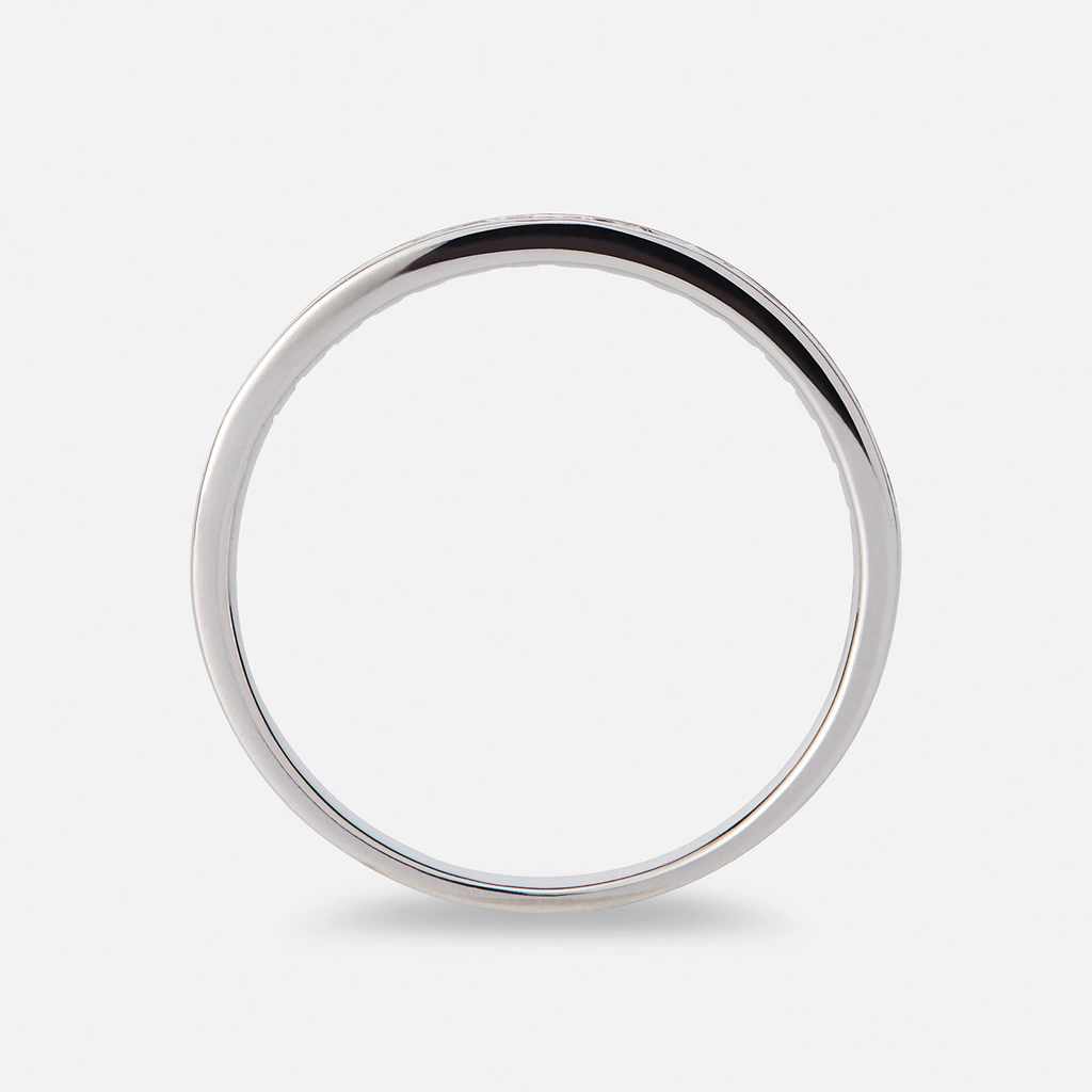 Alliansring 18k vitguld med 0,2 ct labbodlade diamanter - 18