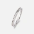 Alliansring 18k vitguld med 0,25 ct labbodlade diamanter - 16
