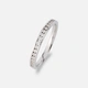 Alliansring 18k vitguld med 0,25 ct labbodlade diamanter - 19