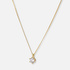 Halsband 18k guld med 0,5 ct labbodlad diamant - 42+3cm