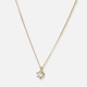 Halsband 18k guld med 0,5 ct labbodlad diamant - 42+3cm