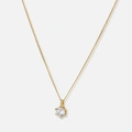 Halsband 18k guld med 0,7 ct labbodlad diamant - 42+3cm
