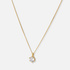 Halsband 18k guld med 0,7 ct labbodlad diamant - 42+3cm