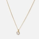 Halsband 18k guld med 0,7 ct labbodlad diamant - 42+3cm