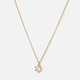 Halsband 18k guld med 1,0 ct labbodlad diamant - 42+3cm