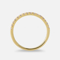 Alliansring 18k guld med 0,35 ct labbodlade diamanter - 17