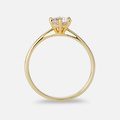 Solitärring 18k guld med 0,7 ct labbodlad diamant - 17