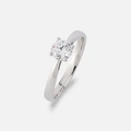 Solitärring 18k vitguld med 0,7 ct labbodlad diamant - 16