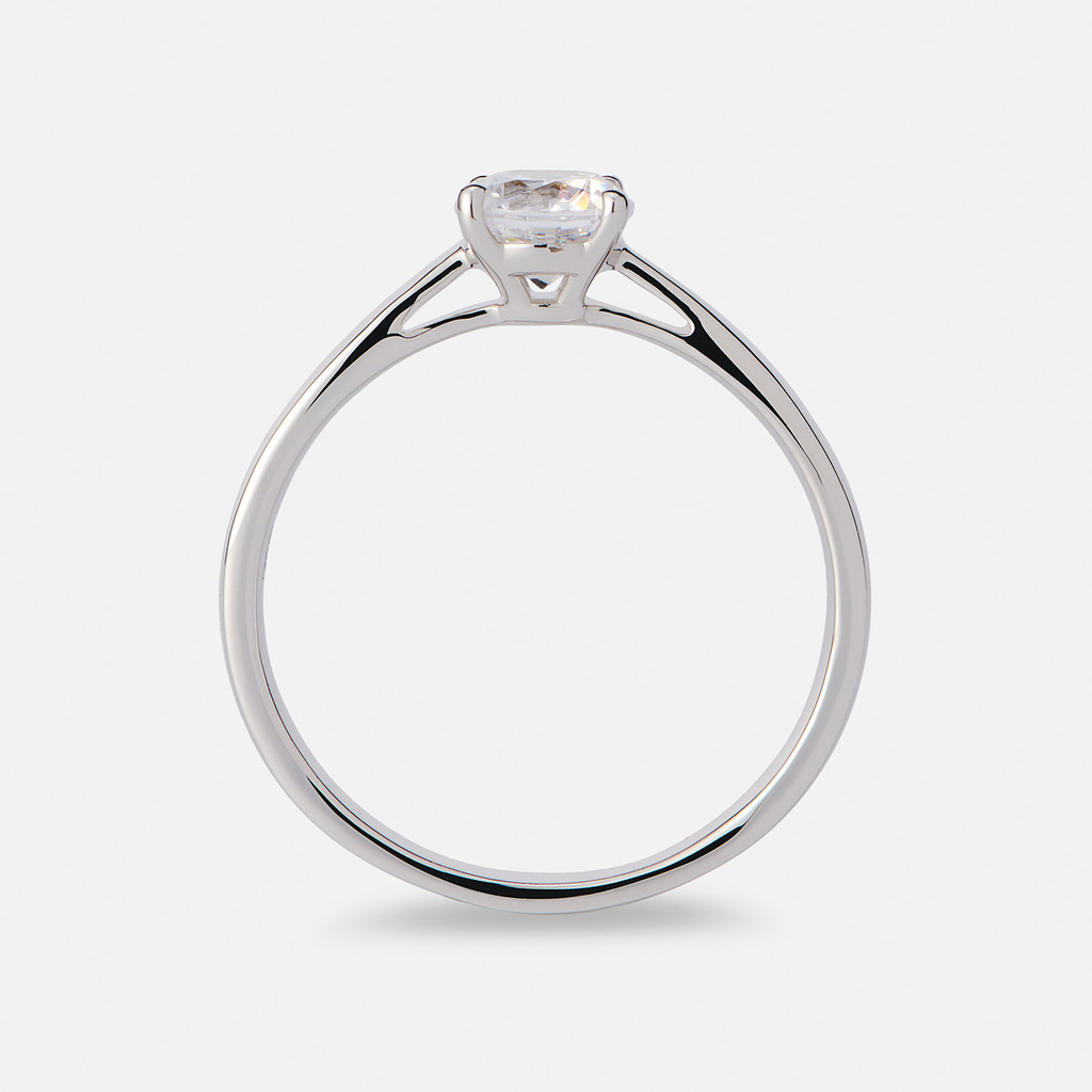 Solitärring 18k vitguld med 0,7 ct labbodlad diamant - 17