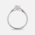 Solitärring 18k vitguld med 0,7 ct labbodlad diamant - 17