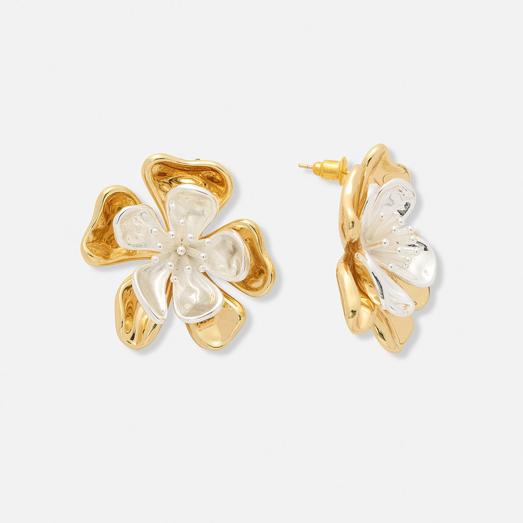 Bicolorfärgade örhängen, pistiller - 35 mm