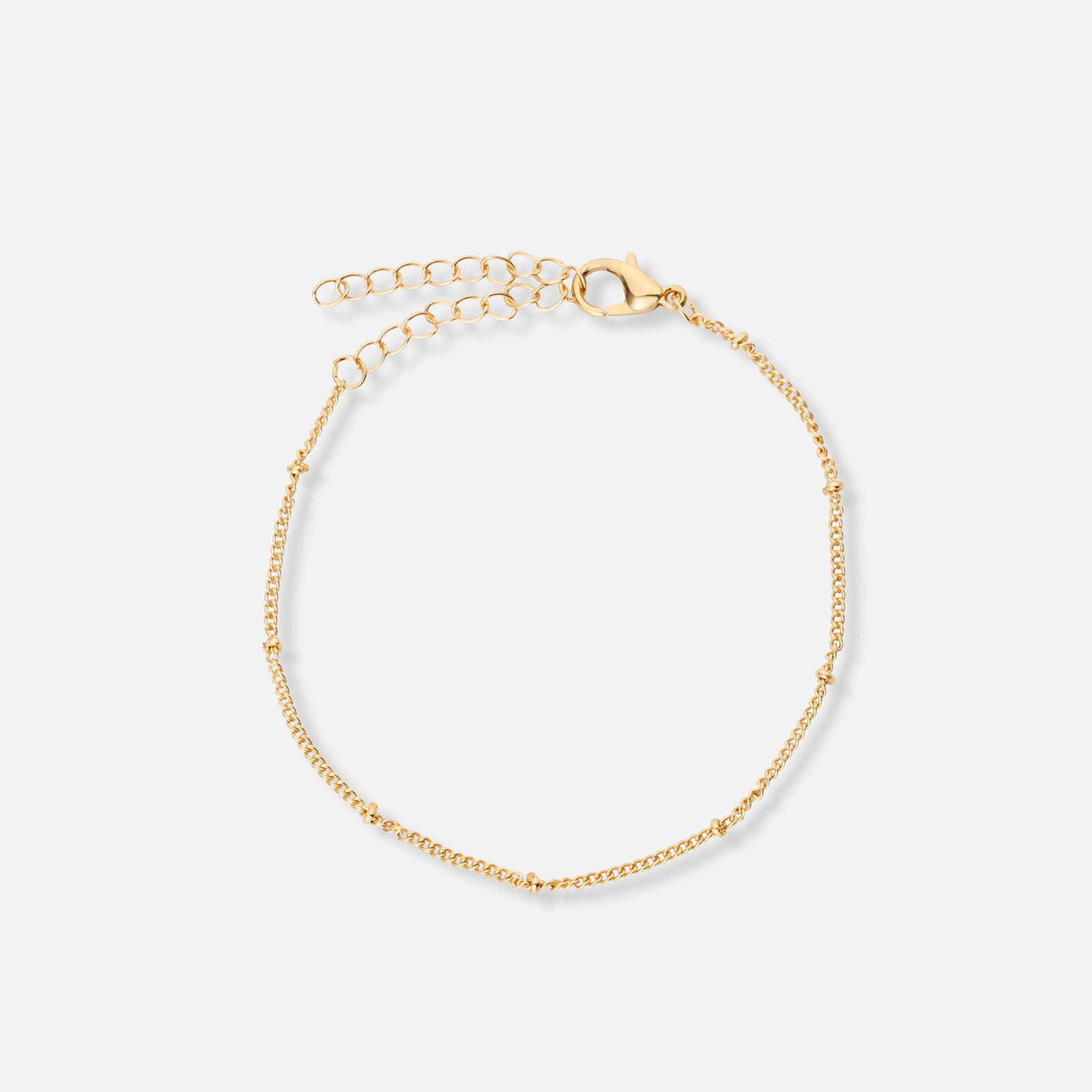 4-pack guldfärgade armband - 17+5 cm