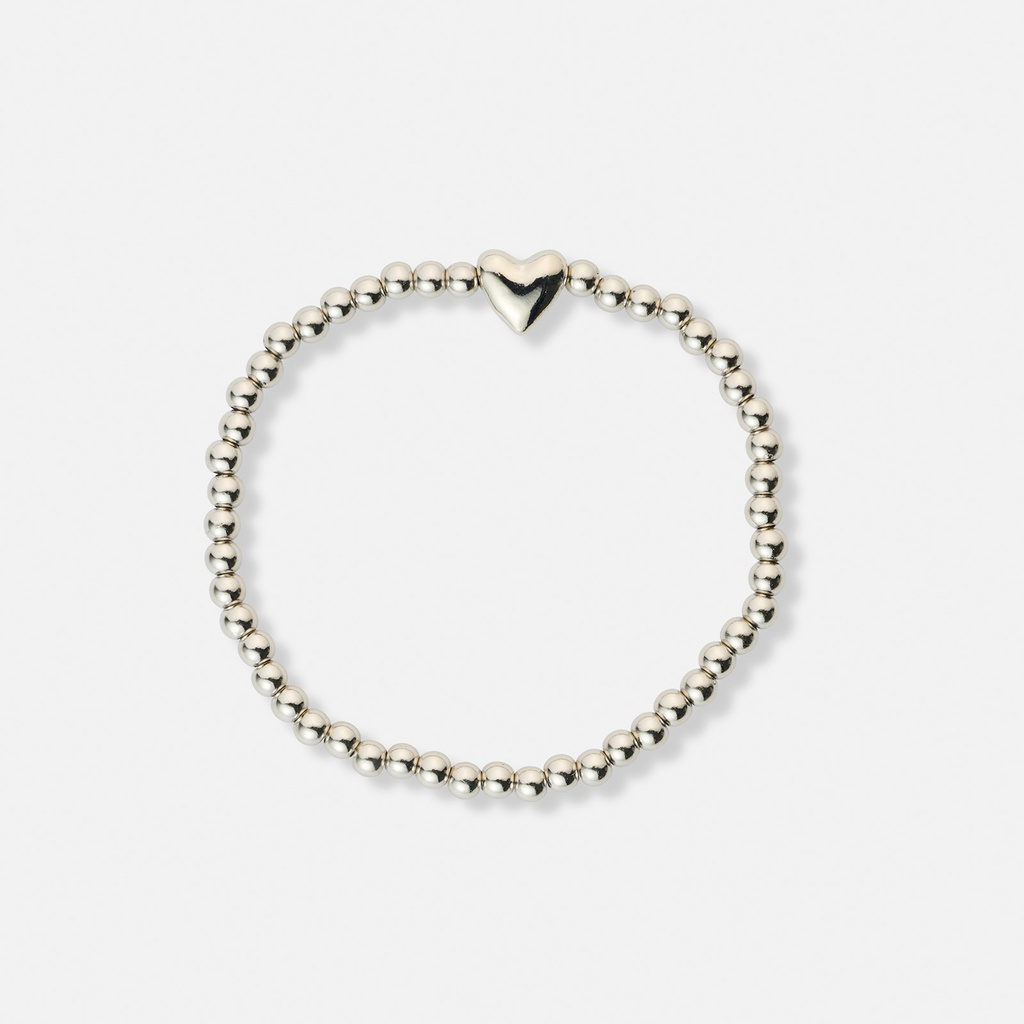 3-pack silverfärgade armband - 17,5+5 cm