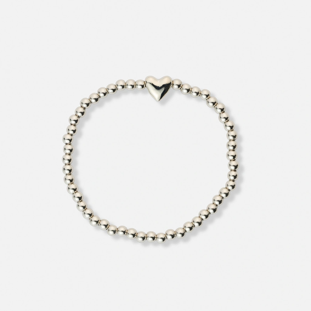 3-pack silverfärgade armband - 17,5+5 cm