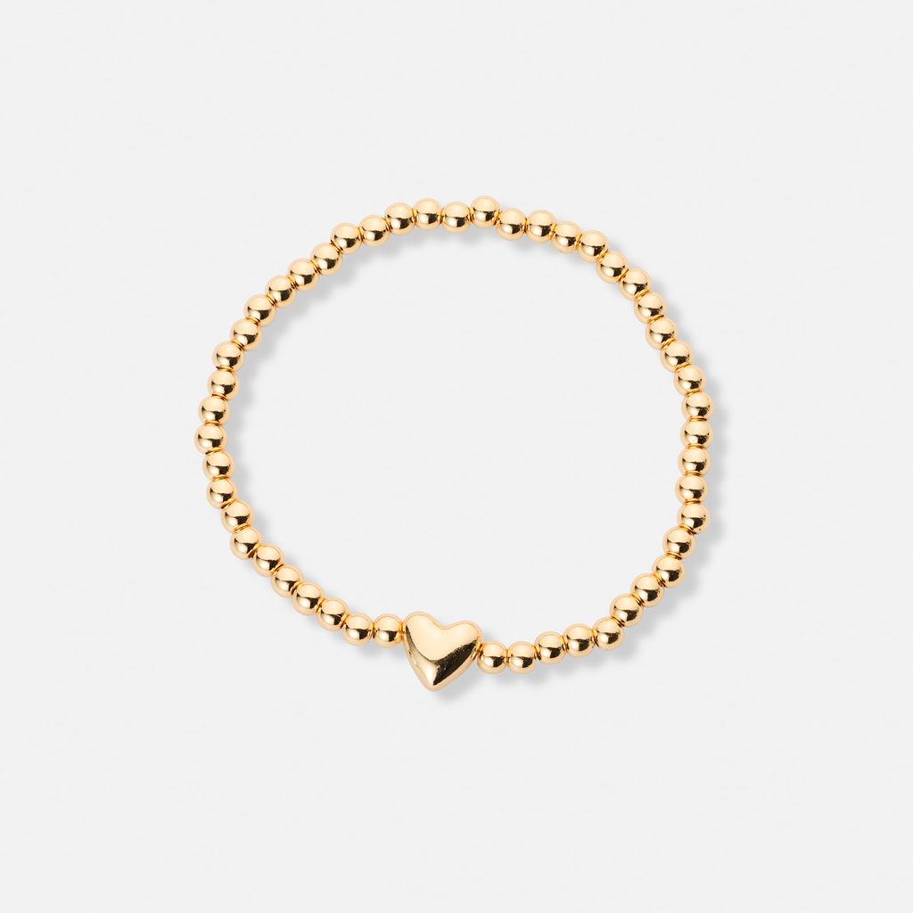 3-pack guldfärgade armband - 17,5+5 cm