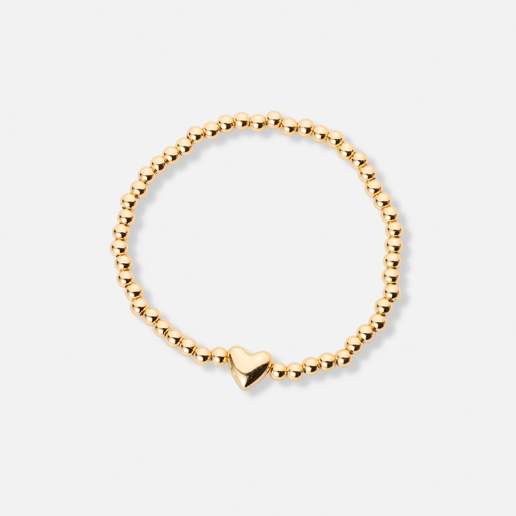 3-pack guldfärgade armband - 17,5+5 cm