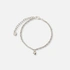 3-pack silverfärgade armband - 17,5+5 cm