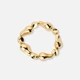 Guldfärgat armband, ojämna kulor - 17cm