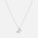 Silverhalsband för barn, stiliserad häst - 36+2cm