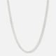 Halsband i silver, 4,5 mm bred bismarck - 45 cm