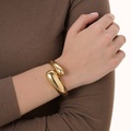 Chunky stilrent silverfärgat armband - bangle