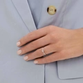 Solitärring 18k vitguld med 0,3 ct labbodlad diamant - 15,5