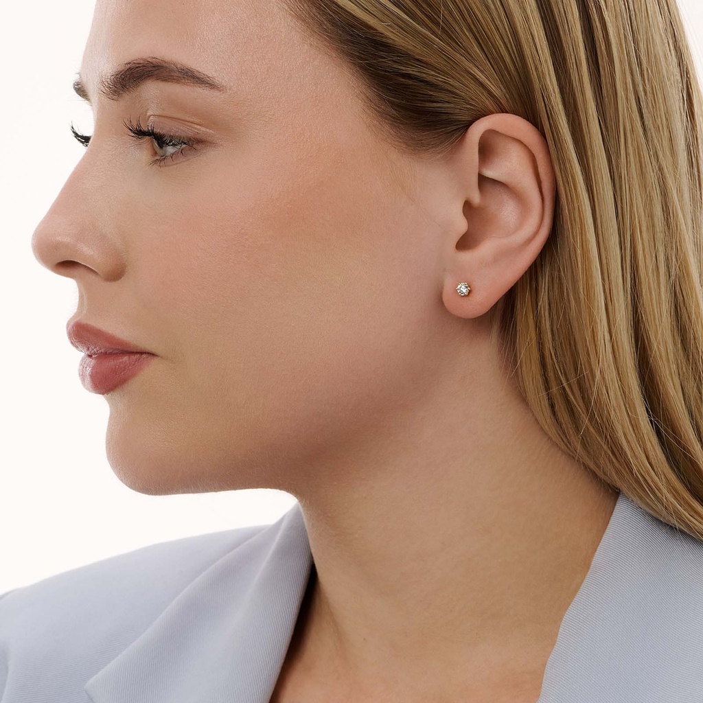 Örhängen studs 18k guld med 0,5 ct labbodlade diamanter