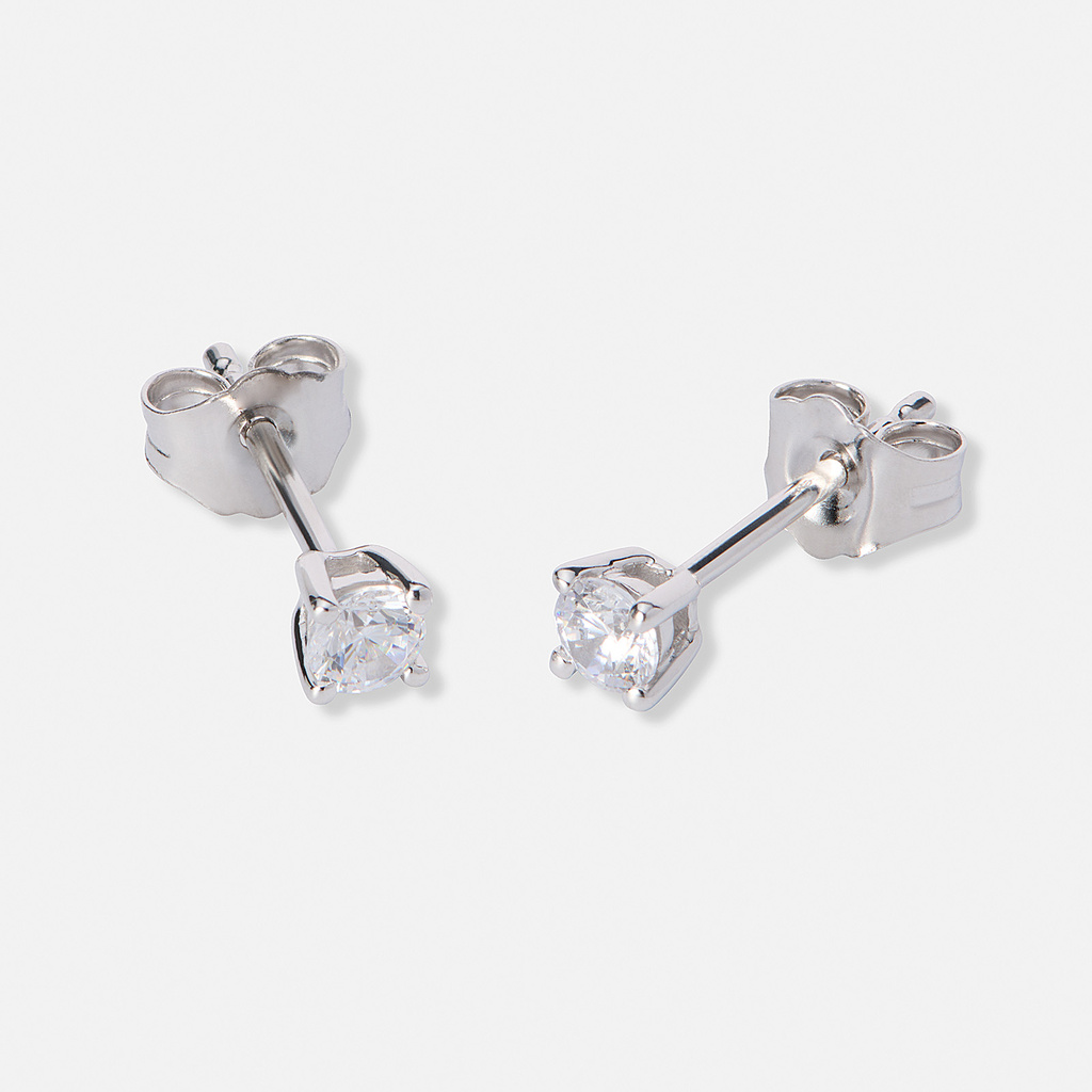 Örhängen studs 18k vitguld med 0,3 ct labbodlade diamanter