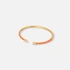 Guldpläterat armband, bangle orange detaljer - 60x50 mm