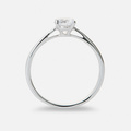Solitärring 18k vitguld med 0,3 ct labbodlad diamant - 17,5