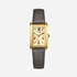 Citizen Eco-Drive L, läderband guld/svart - 19 mm