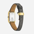 Citizen Eco-Drive L, läderband guld/svart - 19 mm