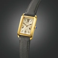 Citizen Eco-Drive L, läderband guld/svart - 19 mm