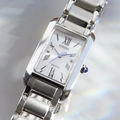 Citizen Eco-Drive L, metallband silver/vit - 19 mm