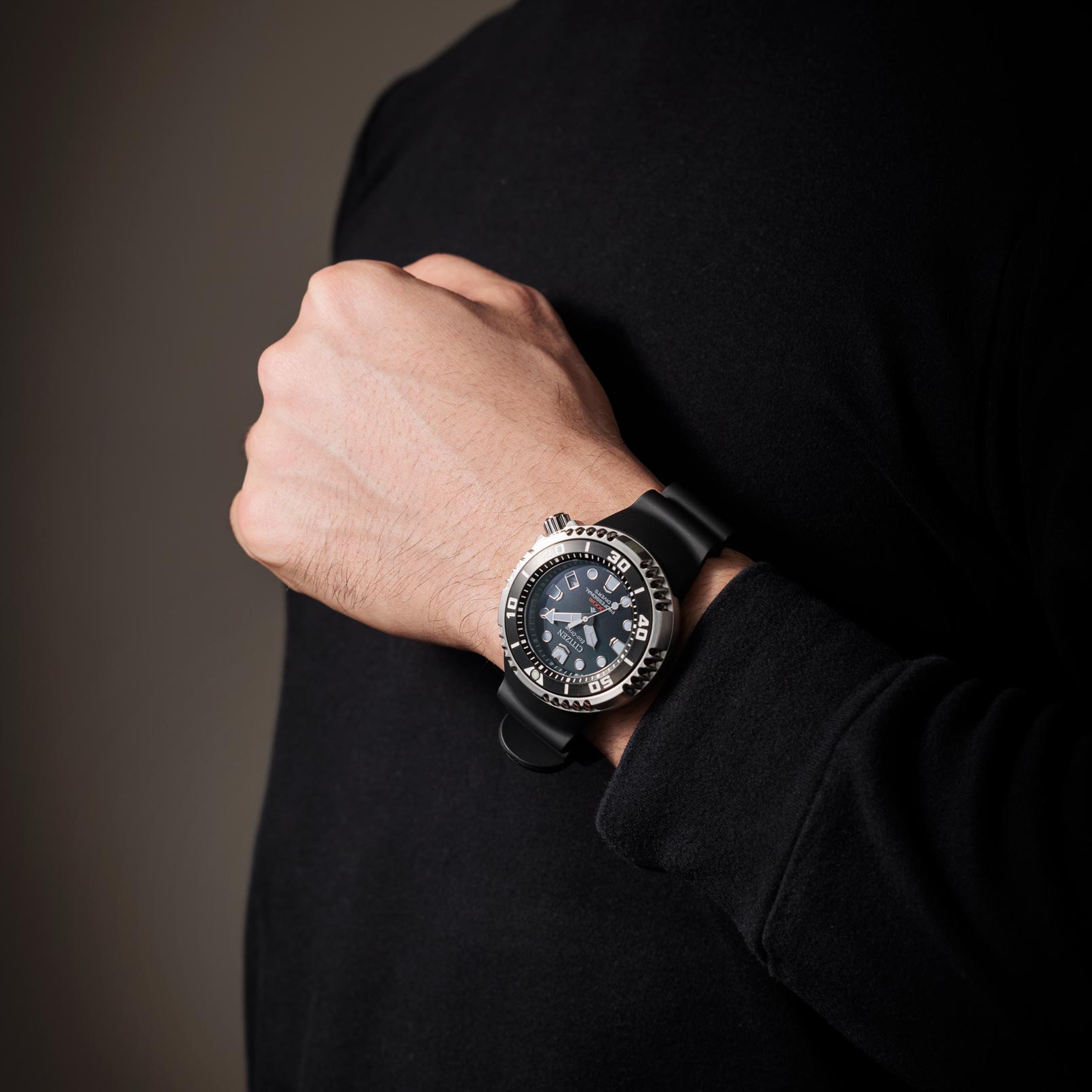 Citizen Promaster Eco-Drive Diver 300m silver/svart - BN1024-01E
