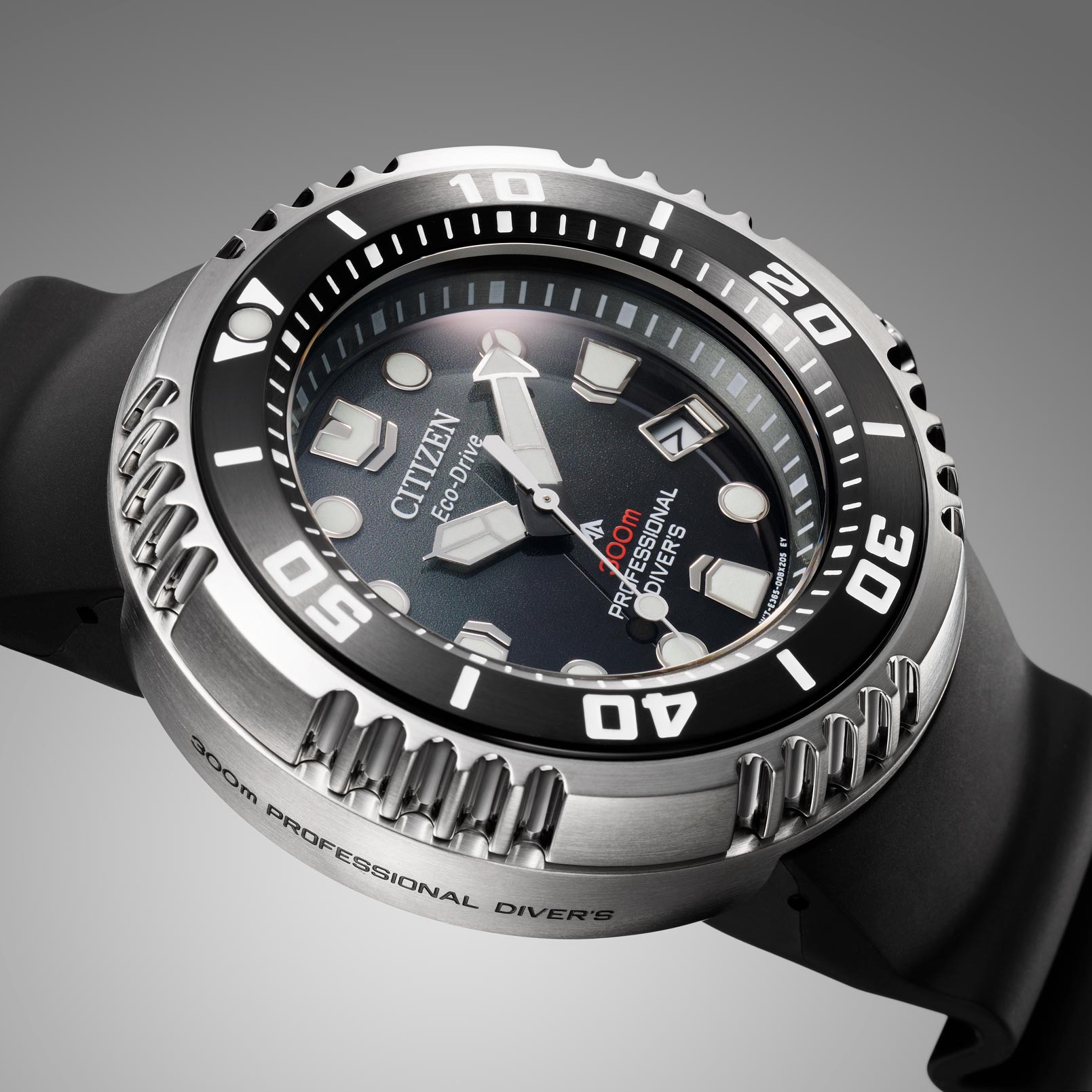 Citizen Promaster Eco-Drive Diver 300m silver/svart - BN1024-01E