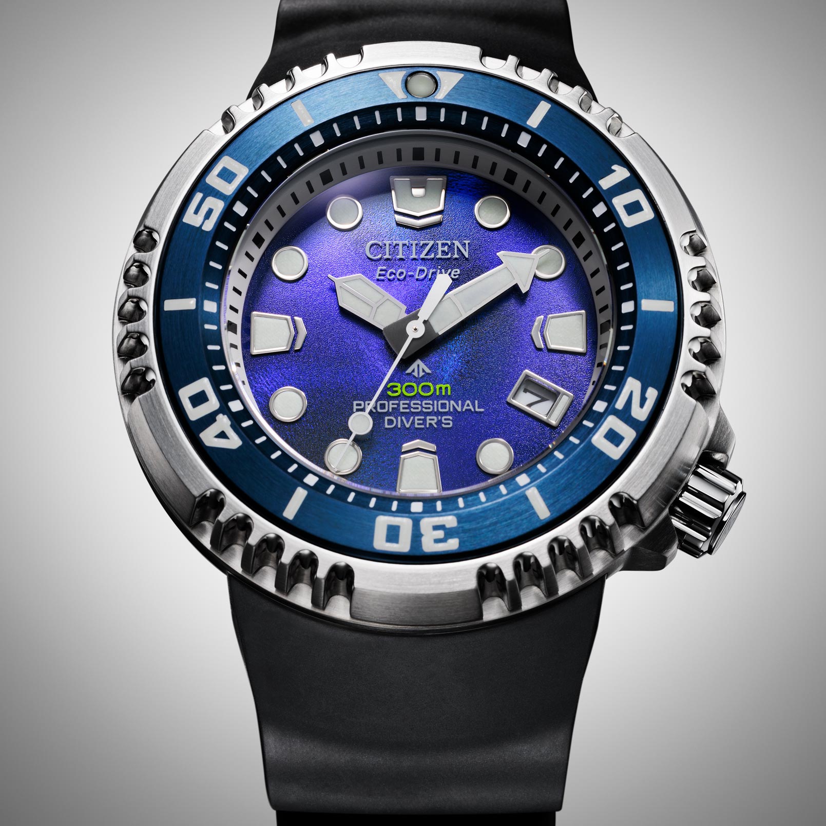 Citizen Promaster Eco-Drive Diver 300m silver/blå - BN1025-08L