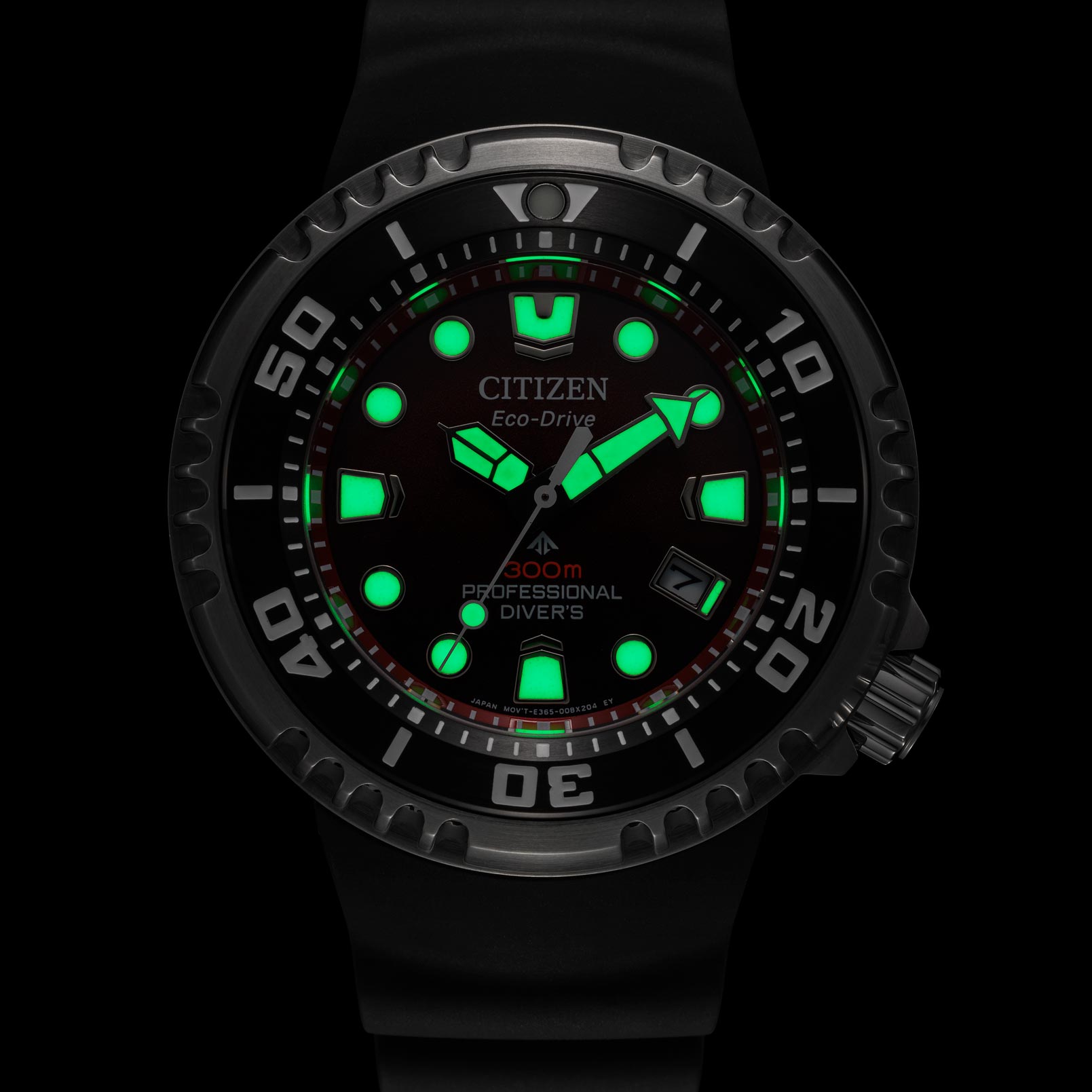 Citizen Promaster Eco-Drive Diver 300m silver/röd - BN1024-01Z