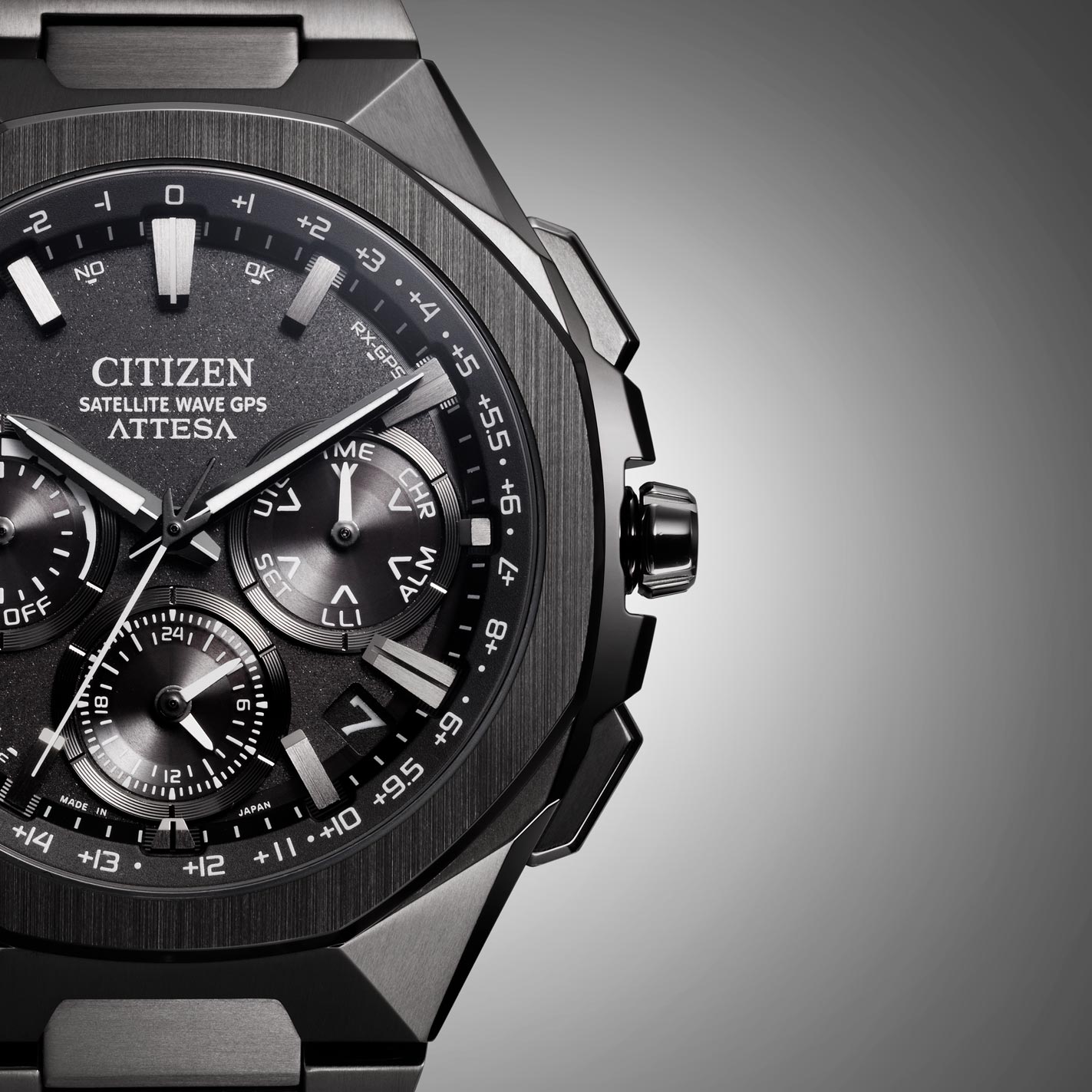 Citizen Attesa Spaceship svart - CC4105-69E