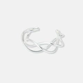 Guldpläterat vridet armband, bangle