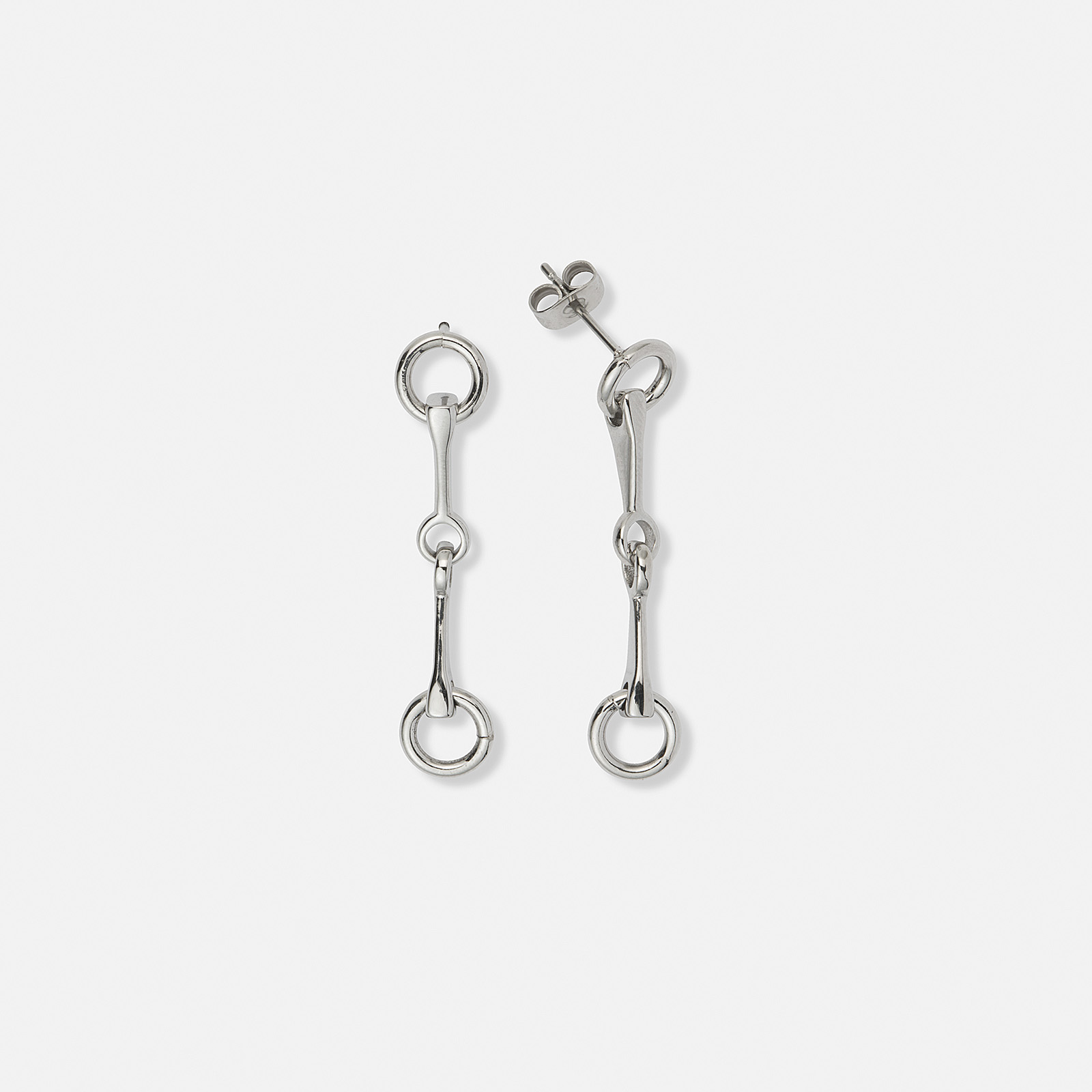 Stålörhängen med tränsbett 37 mm