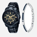 Maserati Successo metallband blå/stål  - R8873621042