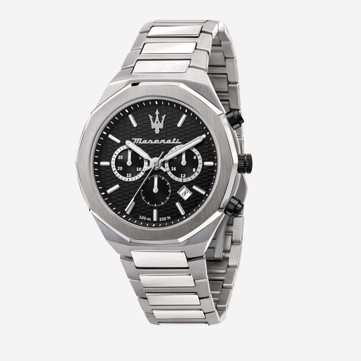 Maserati Stile metallband svart/stål  - R8873642004