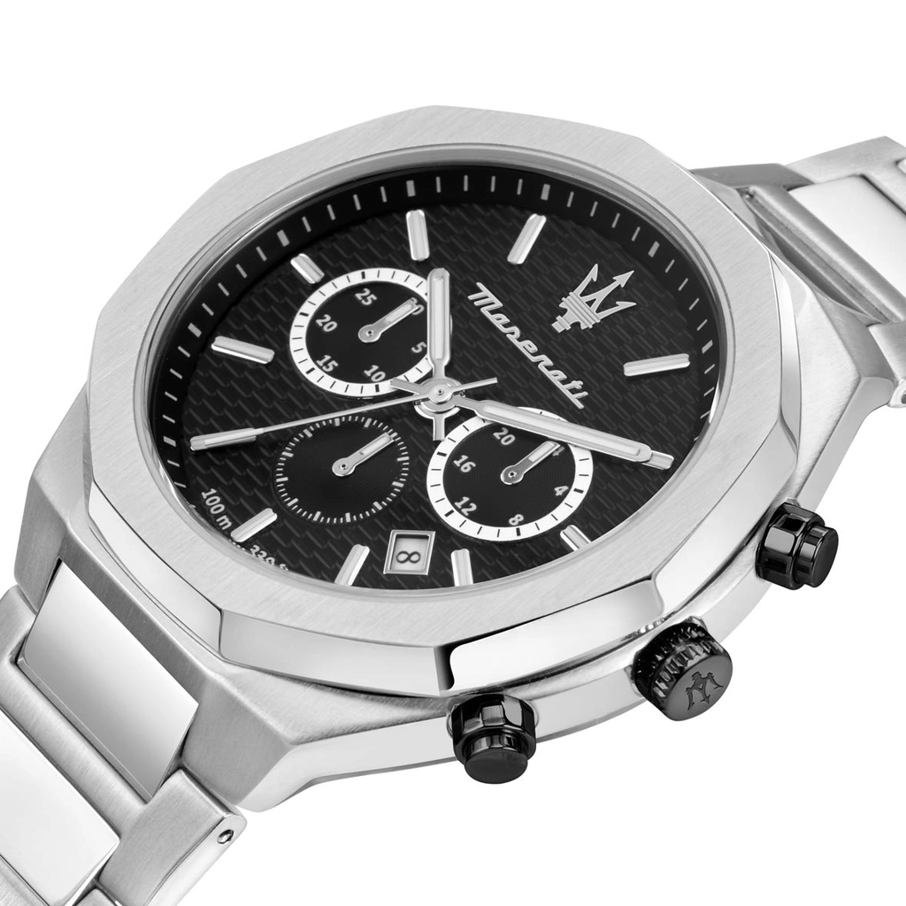 Maserati Stile metallband svart/stål  - R8873642004