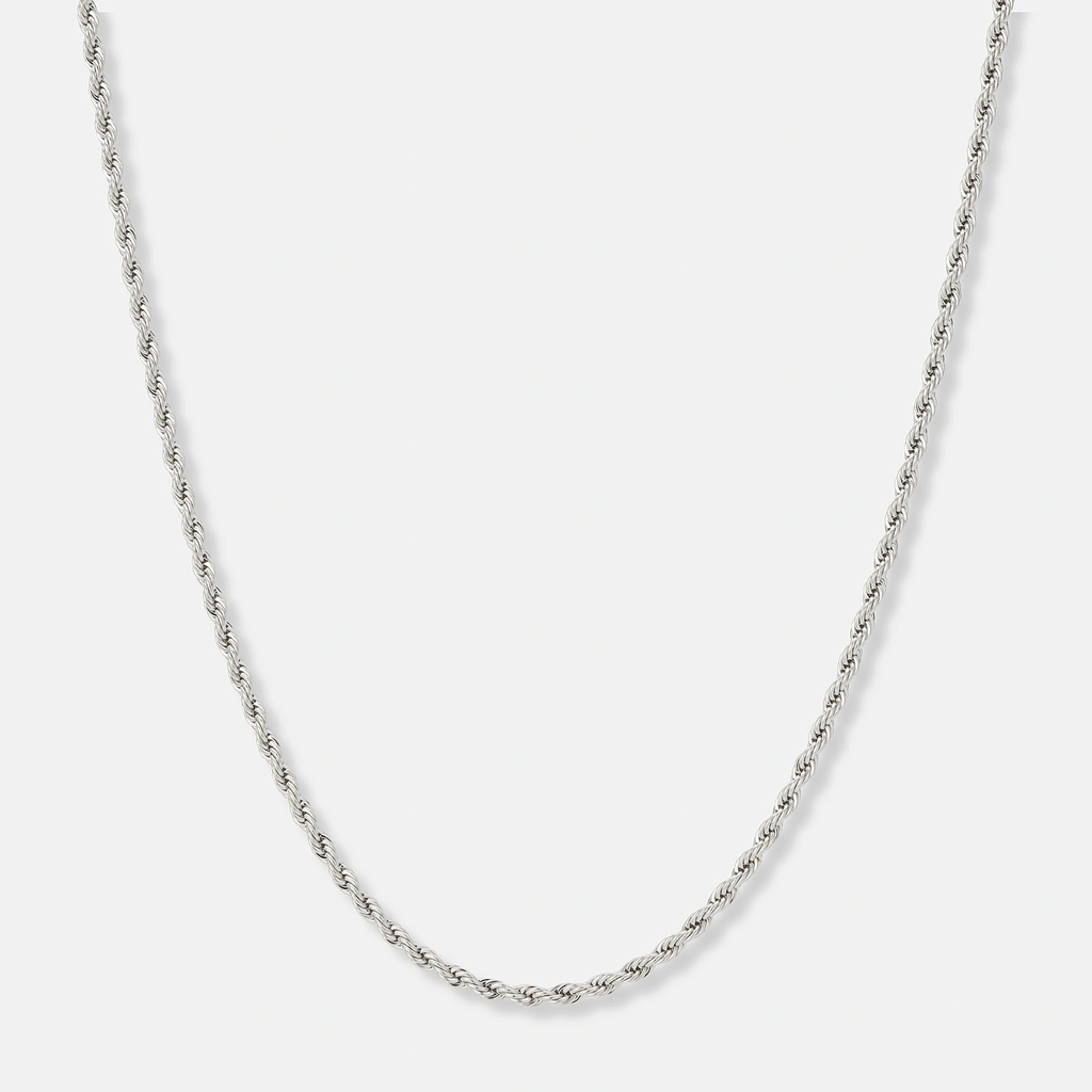 Stålhalsband replänk 3mm bred - 40+5cm