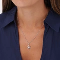 Örhängen & halsband set i äkta silver - snöflingor