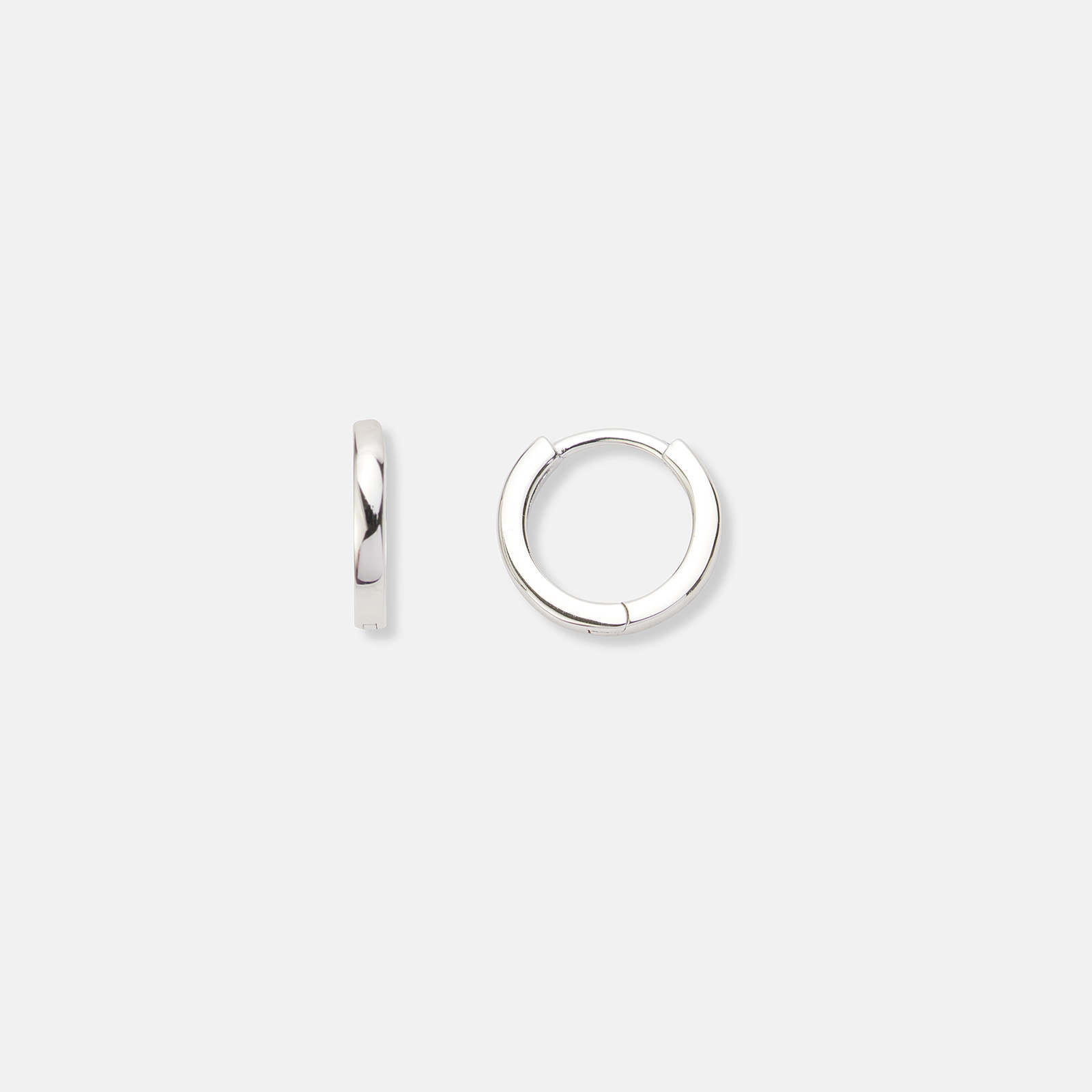 2-par hoops i äkta silver - 12mm