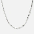 Stålhalsband twist chain - 41+5,5cm